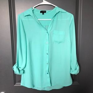 The Limited Teal Blouse